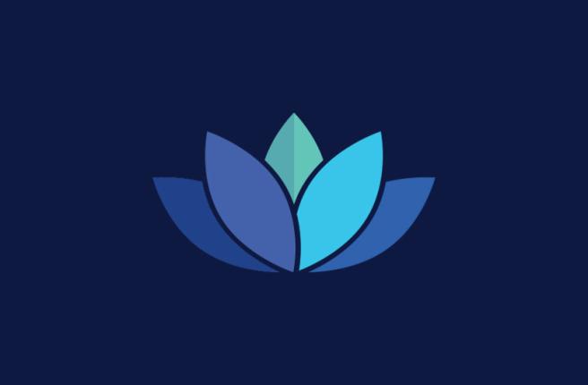 dei logo illustration of lotus leaf